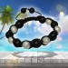 Silberdream SilberDream Shamballa Armband Stein schwarz / silber SDA913 Bestseller