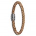 Silberdream SilberDream Leder Armband 5mm natur 22cm Edelstahl Verschluss LAB0722 Tägliche Deals