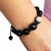 Silberdream SilberDream Shamballa Armband schwarz 925 Sterling Silber Kugel SDA032 Sonderangebote