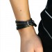 Silberdream SilberDream Lederarmband schwarz Herren Leder Armband LA2219 Black Friday