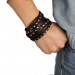 Silberdream SilberDream Lederarmband brown Damen Leder Armband LA2250B Neuheiten