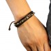 Silberdream SilberDream Lederarmband schwarz Surfarmband Leder Armband LA1237S Tägliche Deals