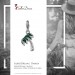 Silberdream SilberDream Glitzer Charm 3D Palme grün Zirkonia Kristalle GSC548G zollfrei