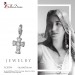 Silberdream SilberDream 925 Charm Kreuz weiß Armband Anhänger FC205W Fabrikpreis