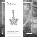 Silberdream SilberDream 925 Charm Blume weiß Armband Ketten Anhänger FC4117 Großer Ausverkauf