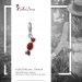 Silberdream SilberDream Glitzer Charm Bonbon rot Zirkonia Kristalle Anhänger GSC576R Black Friday