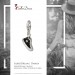 Silberdream SilberDream Glitzer Charm Sneaker schwarz Zirkonia Kristalle GSC515S Neueste Mode