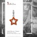 Silberdream SilberDream Glitzer Charm Stern offen orange Zirkonia Kristalle GSC556O Kauf eins, bekomm eins gratis