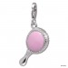 Silberdream SilberDream Charm Handspiegel rosa 925er Armband Anhänger FC689 Vierteljährliche Förderung