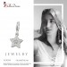 Silberdream SilberDream Charm Stern Zirkonia 925er Silber Armband Anhänger FC903W Fabrikladen