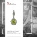 Silberdream SilberDream Charm Zirkonia Kugel grün Armband Anhänger FC200G Im Verkauf