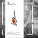 Silberdream SilberDream Glitzer Charm Eule orange Zirkonia Kristalle GSC505O Verkauf
