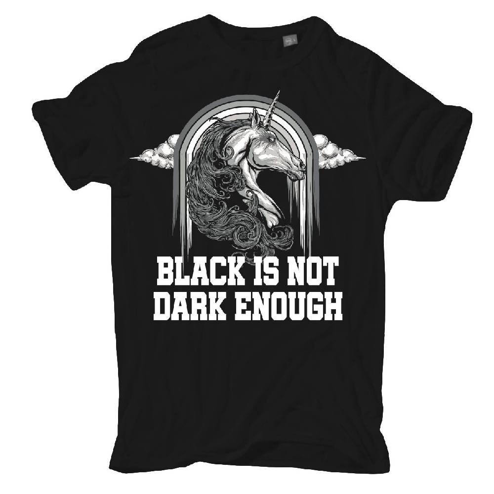 Spass Kostet Übergrößen Männer T-Shirt Black is not dark enough 3XL bis 8XL