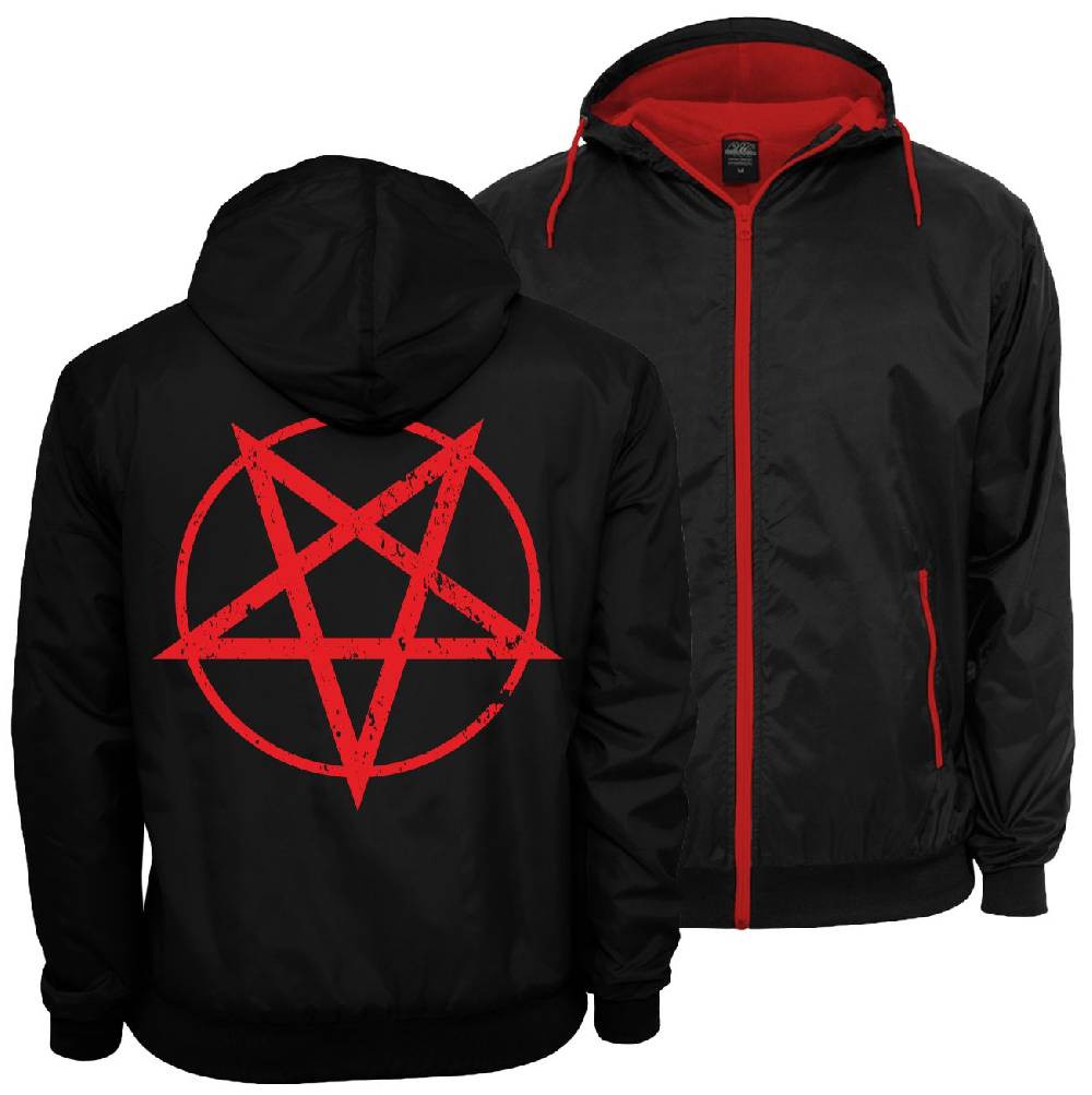 Spass Kostet Männer Windbreaker Regenjacke PENTAGRAMM