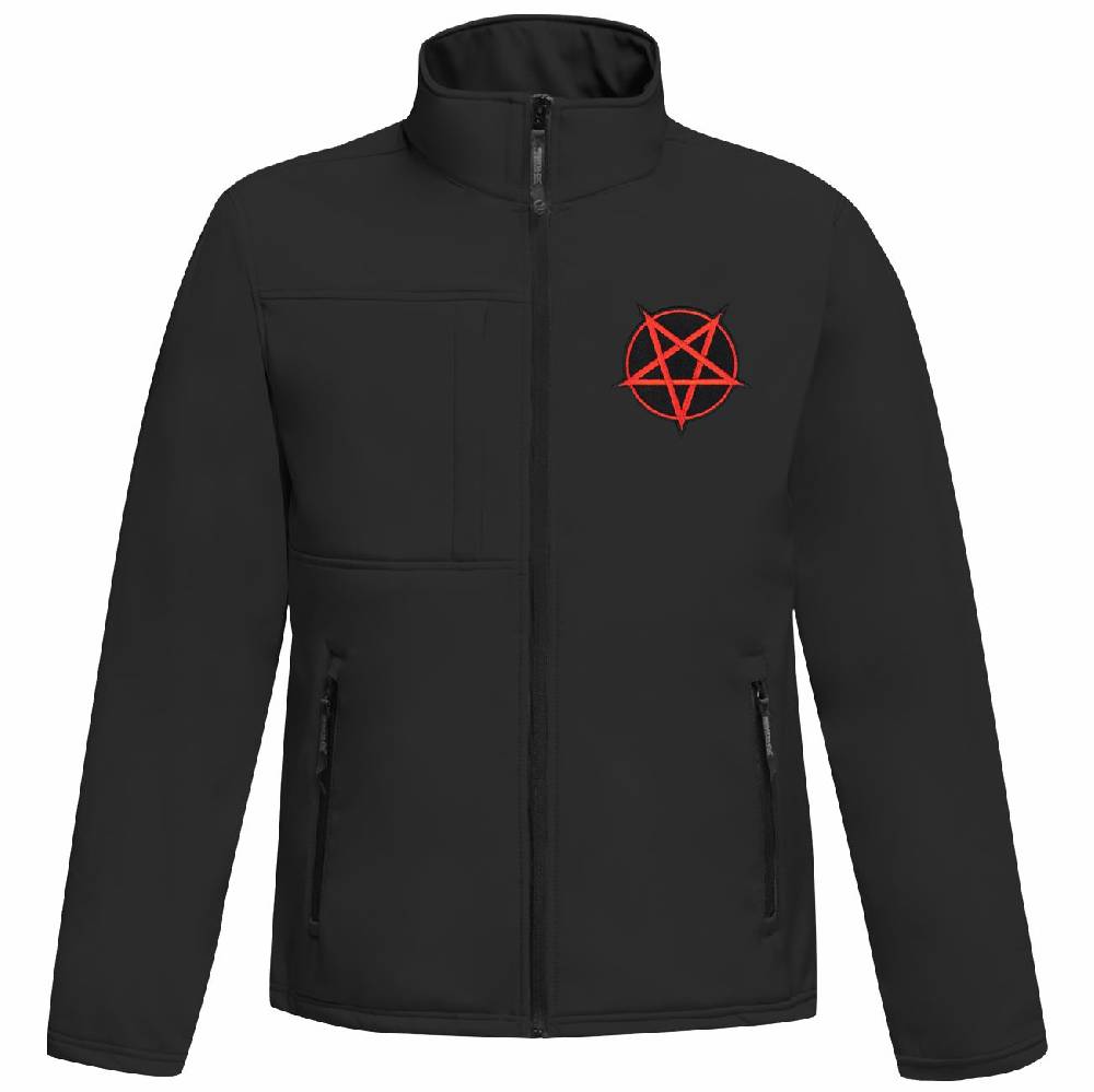 Spass Kostet Softshell Jacke Pentagramm wind und wasserdicht Grösse S bis 4XL