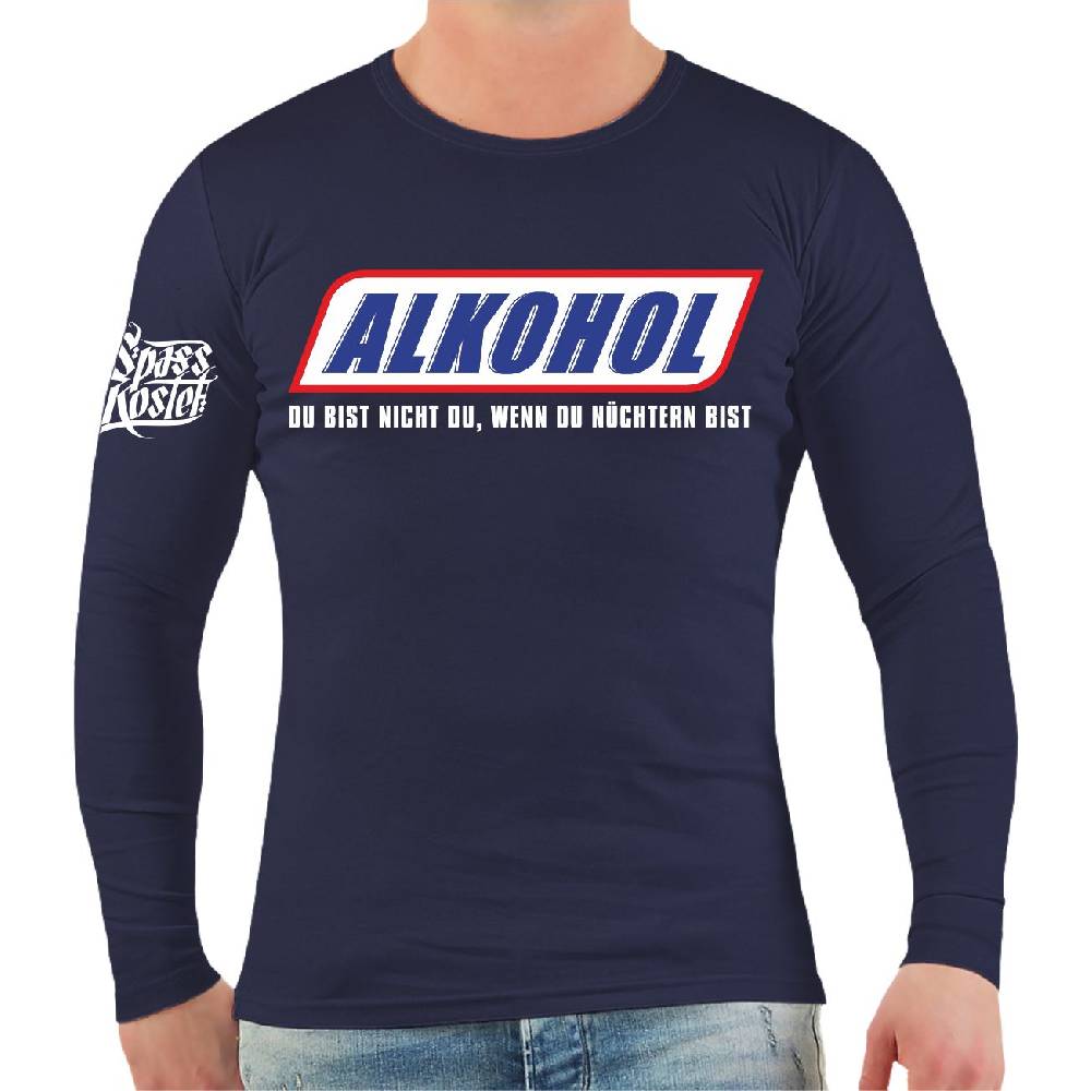 Spass Kostet Männer Longsleeve Spass kostet Alkohol Spass funshirt lustige Sprüche