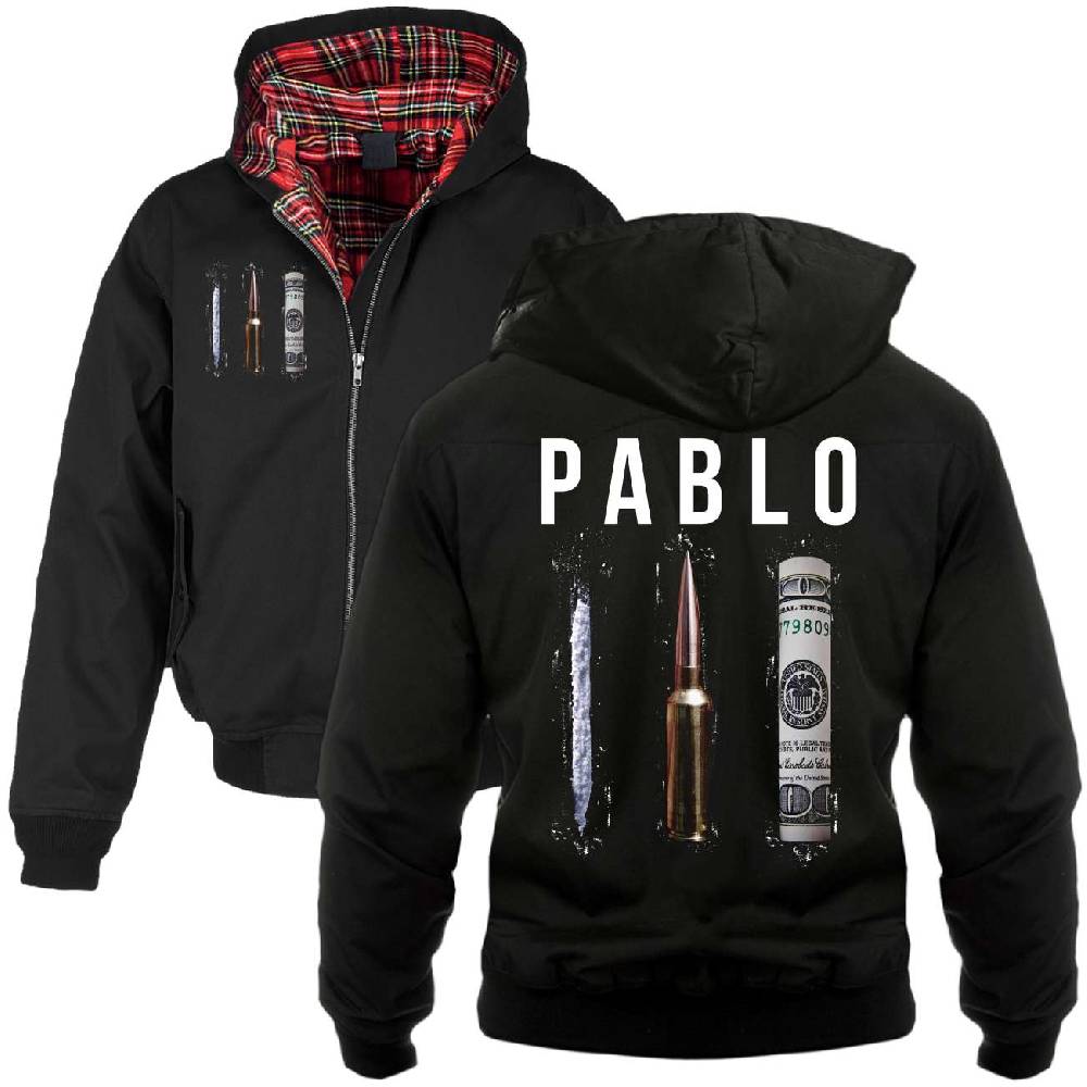Spass Kostet Harrington Jacke mit Kapuze Crime Money