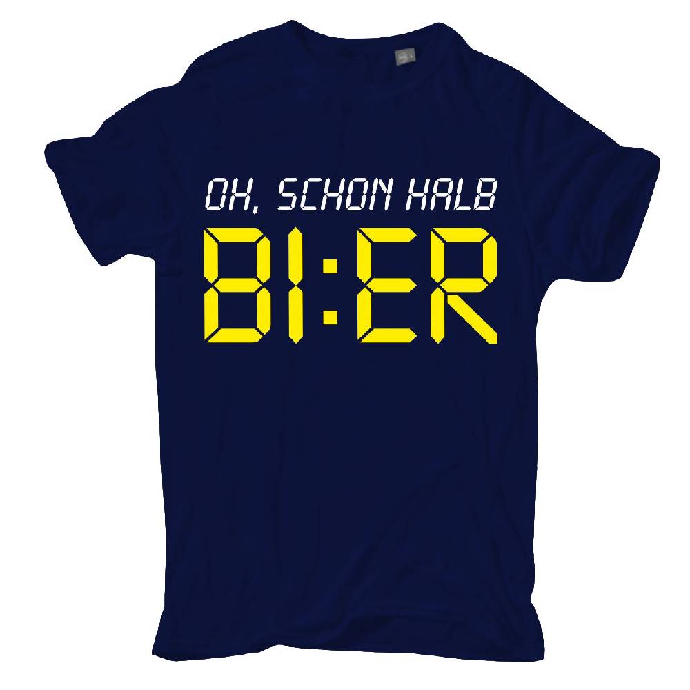 Spass Kostet Übergrößen Männer T-Shirt Oh, schon halb BIER 3XL bis 8XL