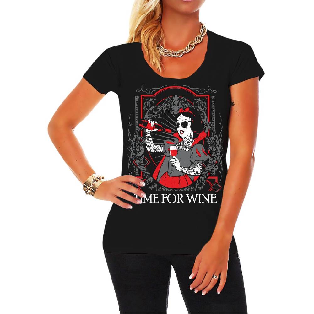 Spass Kostet Frauen T-Shirt Time for Wine Letzte 2 Tage