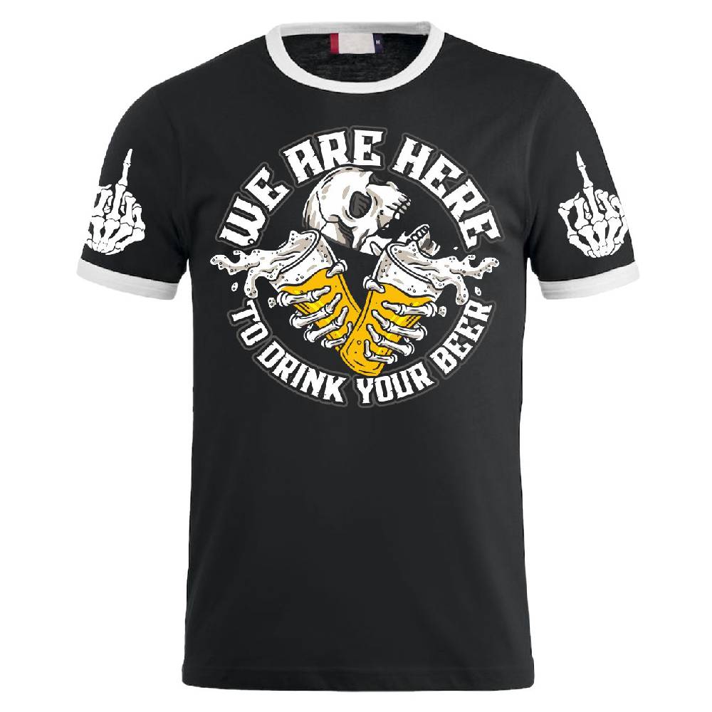 Spass Kostet Herren TShirt DRINK your BEER Hardcore Fun Flash Sale