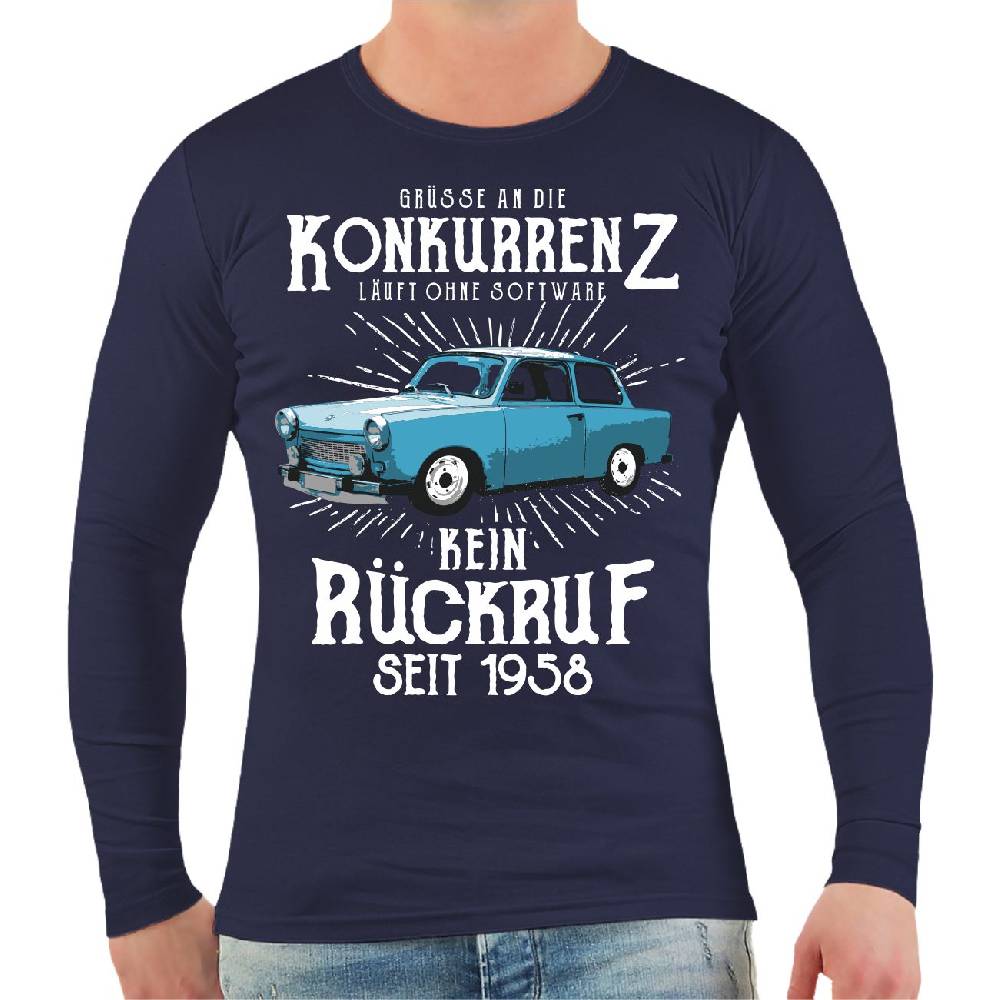 Spass Kostet Männer Longsleeve DDR Grüße an die Konkurrenz KEIN RÜCKRUF Cyber Monday