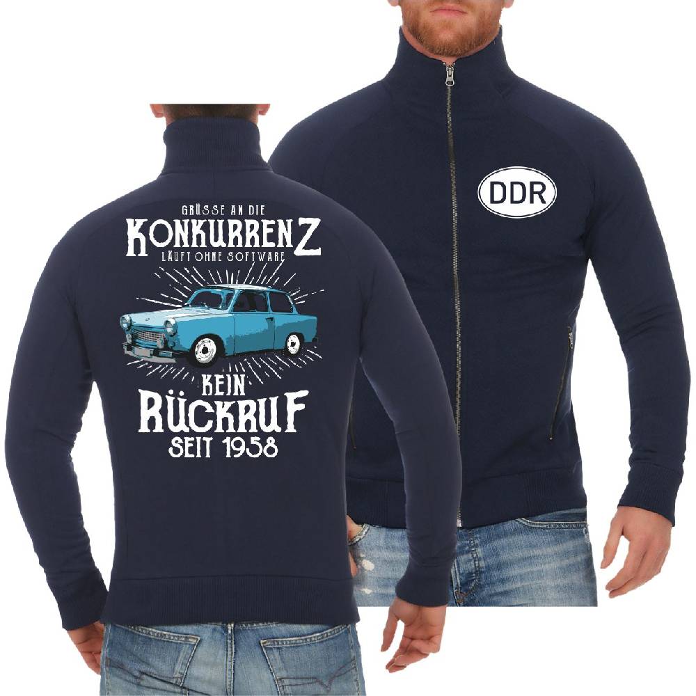Spass Kostet Männer Sweatjacke DDR Grüße an die Konkurrenz KEIN RÜCKRUF Heißer Verkauf