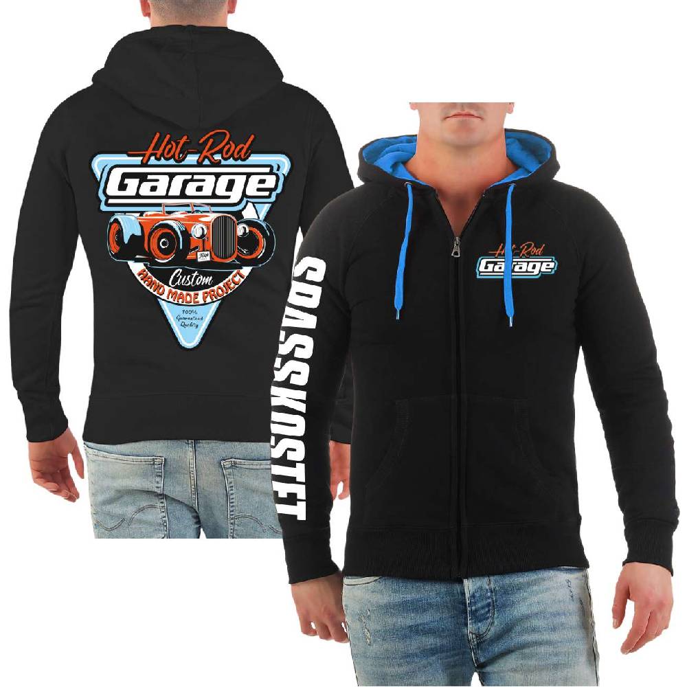Spass Kostet Männer Kapuzenjacke Hot rod Garage Handmade Custom Top Angebot
