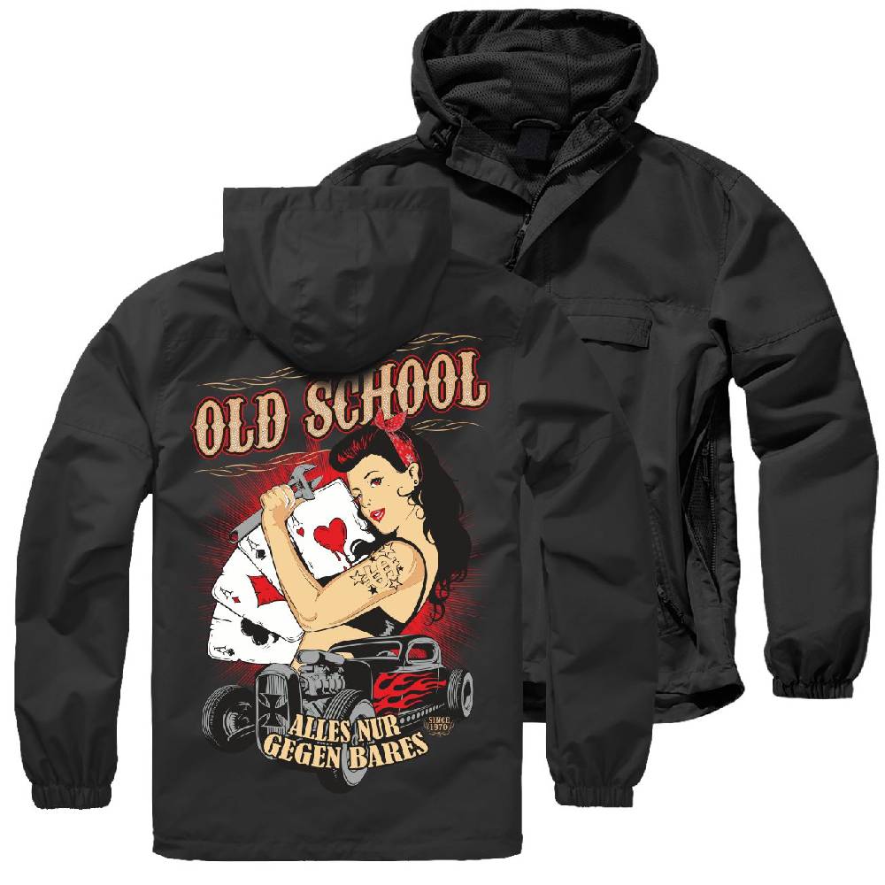 Spass Kostet SOMMER Windbreaker Oldschool Rockn Roll Sonderangebot der Fabrik