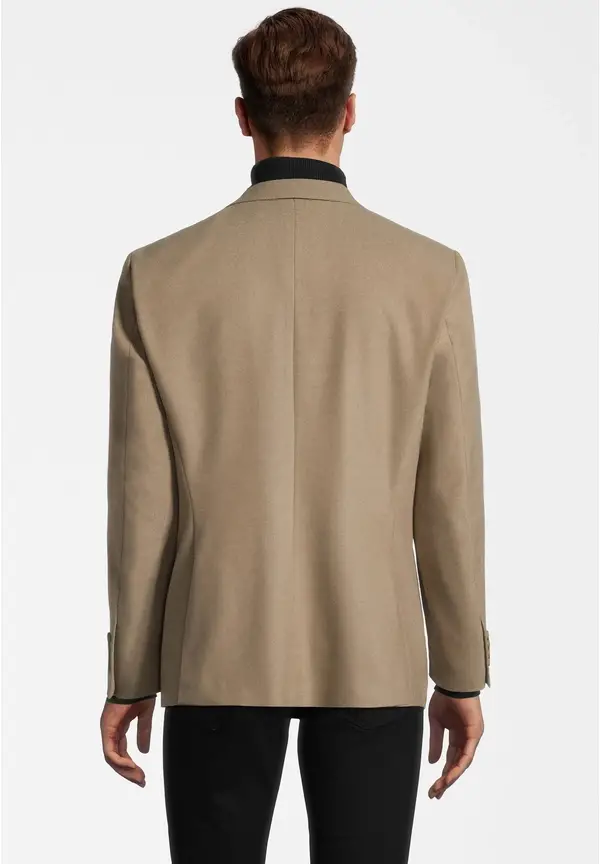 Steffen Klein Sakko aufgesetzte Taschen in beige Riesige Ersparnisse