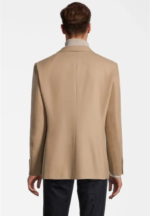 Steffen Klein Sakko aufgesetzte Taschen in beige VIP-Rabatte