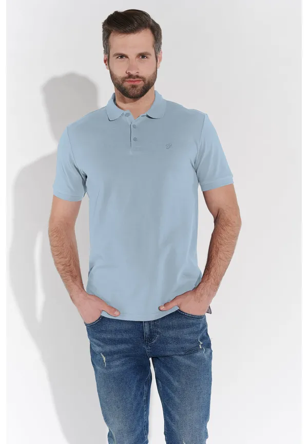 Steffen Klein Poloshirt in Hellblau