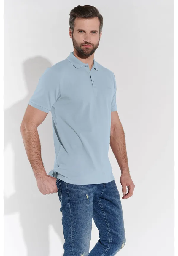 Steffen Klein Poloshirt in Hellblau Letzte 2 Tage