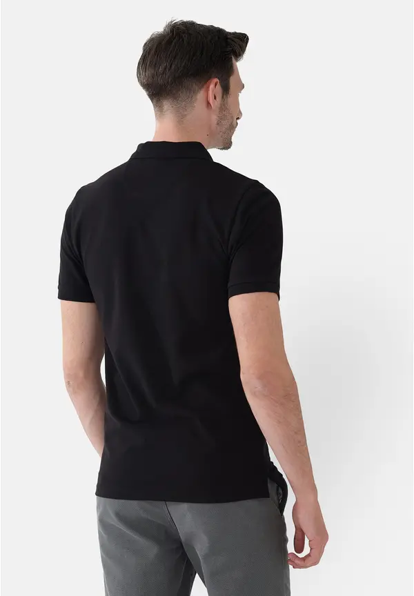 Steffen Klein Poloshirt in Schwarz Letzter Tag