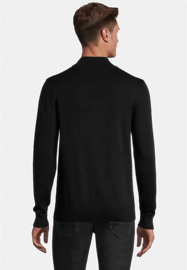 Steffen Klein Pullover Stehbund Baumwoll Mix in schwarz Bis zu 65% Rabatt
