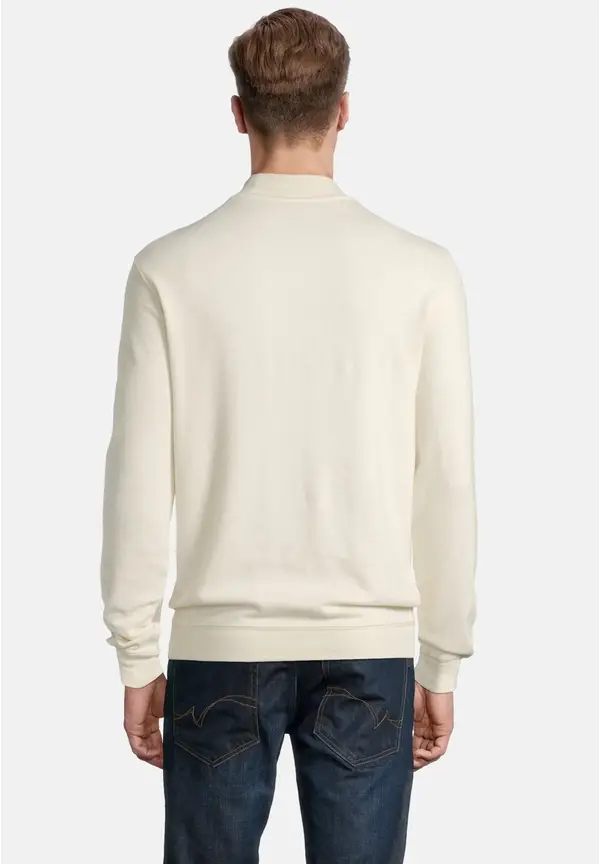 Steffen Klein Pullover Stehbund Soft Touch in creme 50% Rabatt mit kostenlosem Versand