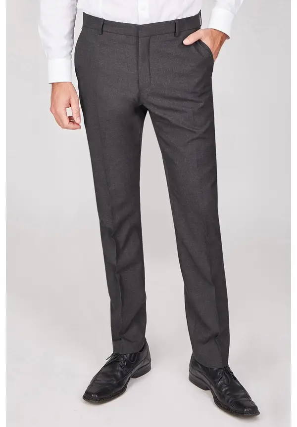 Steffen Klein Anzughose Stoffhose Slim Fit Business in Anthrazit