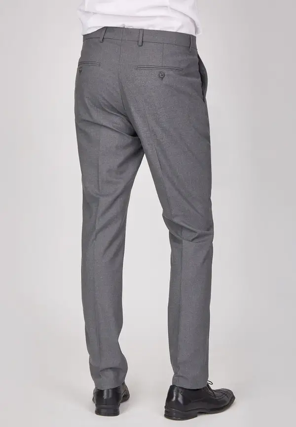 Steffen Klein Anzughose Stoffhose Slim Fit Business in Grau Rabatte dieses Monats