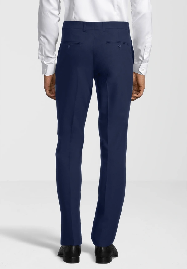Steffen Klein Anzughose Stoffhose Slim Fit Business in Blau Günstiger Verkauf