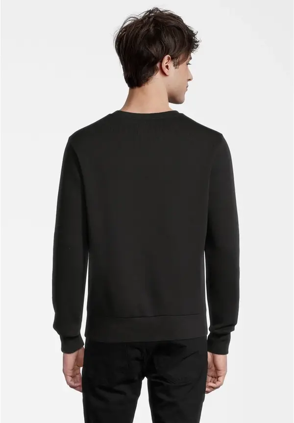 Steffen Klein Sweatshirt Logo-Badge in schwarz Großer Ausverkauf