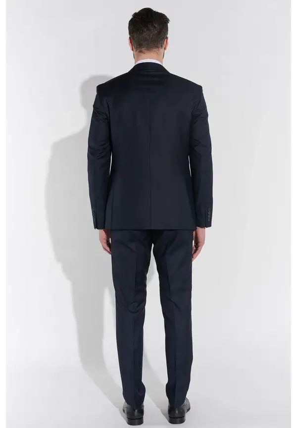 Steffen Klein Designer Anzug Slim Fit in Marine Saisonale Angebote