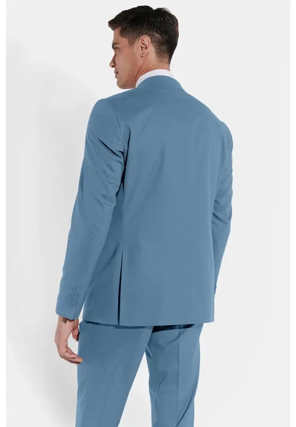 Steffen Klein Anzug Regular Fit elastisch in Light blue Begrenzte Freigabe