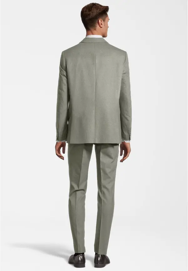 Steffen Klein Designer Anzug Slim Fit in khaki Letzter Tag