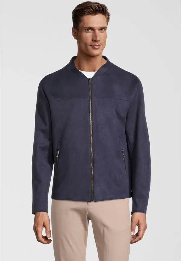 Steffen Klein Kurzjacke Velours in Marine