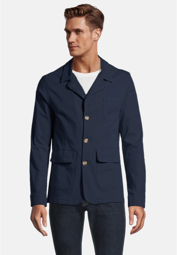 Steffen Klein Baumwoll-Sakko in Marine Discount Store für neue Produkte