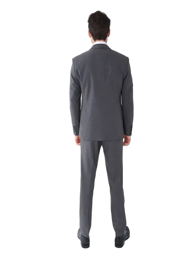 Steffen Klein Business Anzug Slim Fit 2-Teilig Kariert in grau kariert Angebote