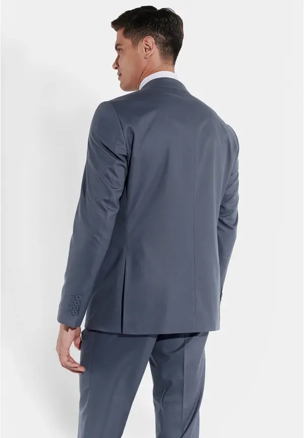 Steffen Klein Anzug Regular Fit elastisch in Dove blue im Angebot