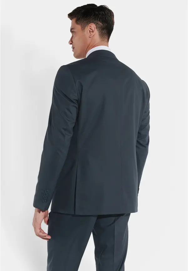 Steffen Klein Anzug Regular Fit elastisch in Grey blue Schlussverkauf