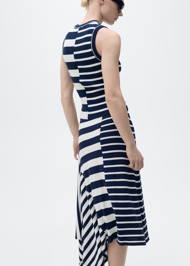 Mango Gestreiftes Jersey-Top Online Outlet