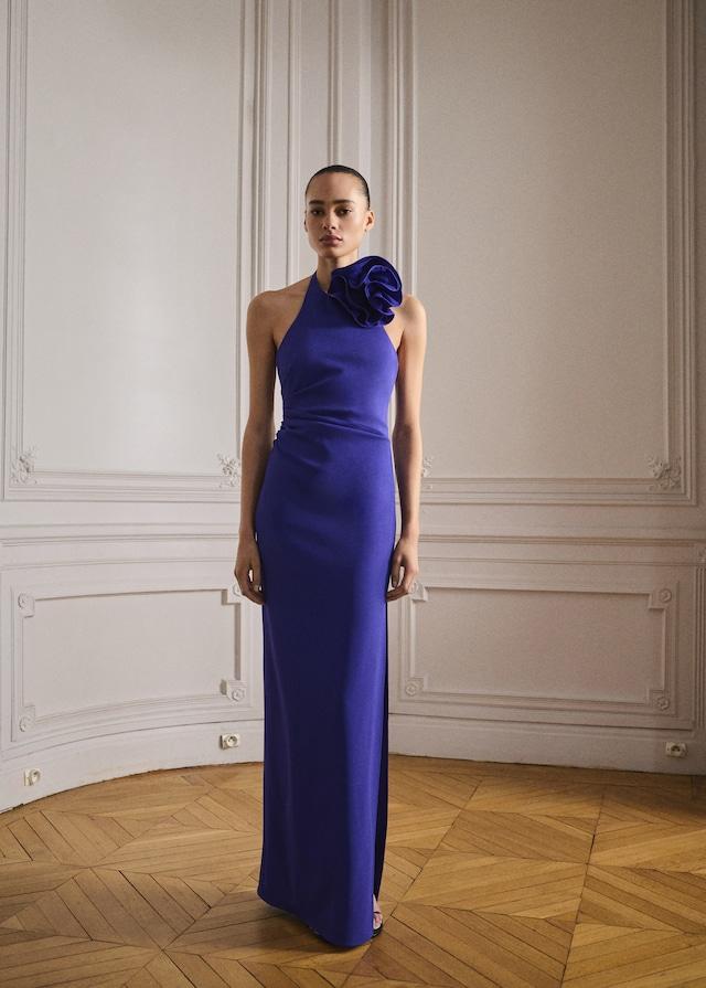 Mango Halterkleid mit Blumenschmuck Neuheiten
