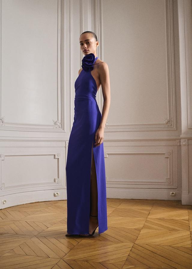 Mango Halterkleid mit Blumenschmuck Neuheiten